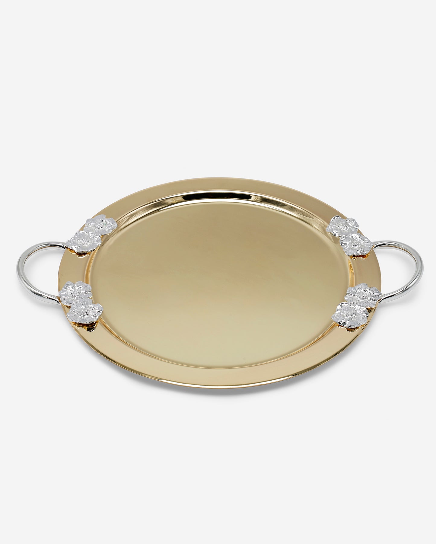 Pantazelos Tray With Flower Decor On Handles 38cm