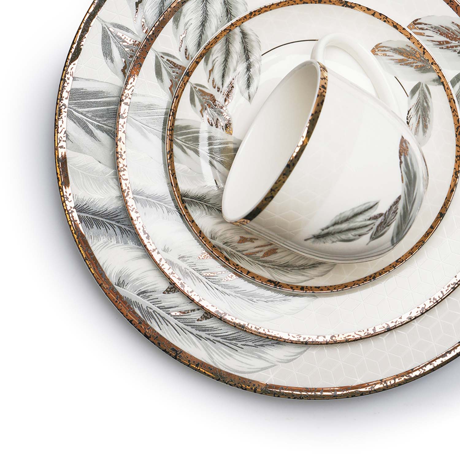 Reyrysh Nordic - 24pcs Round Shape Dinner Set