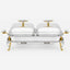 Regent Malaika Gold Oblong 2X1.5 Quarts Warmer