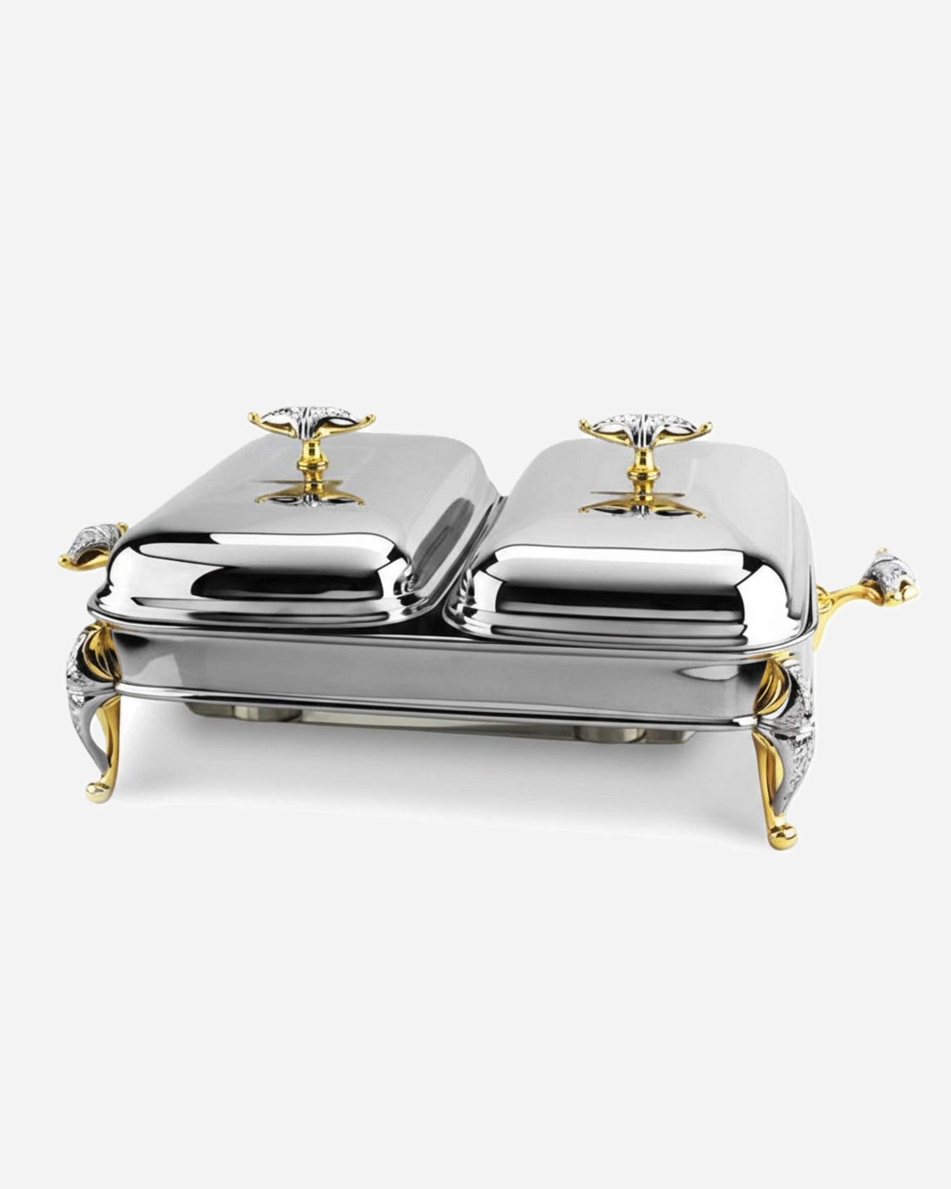 Malaika Gold Oblong 2X1.5 Quarts Warmer