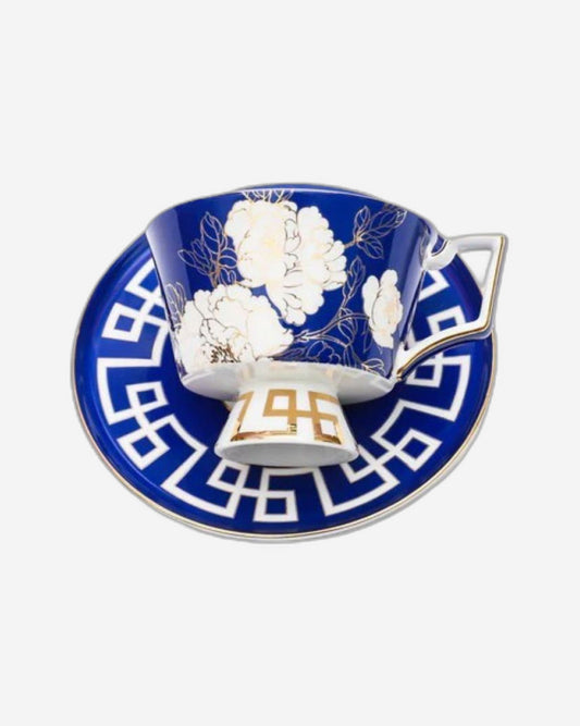 Chaozhou Azul 4Pcs Cup & Saucer Set