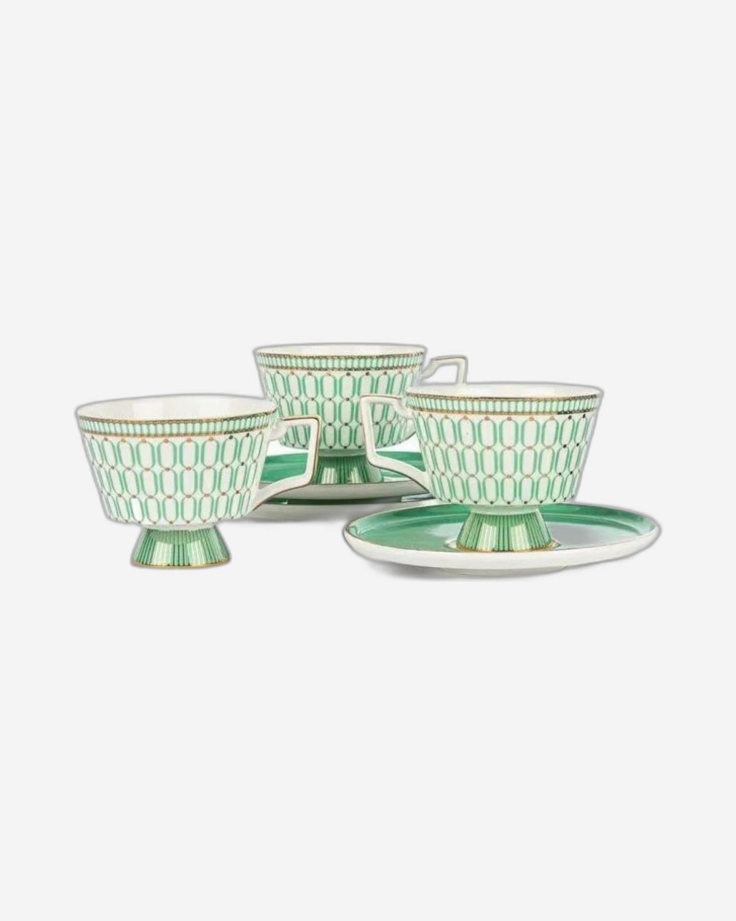Chaozhou Verde 4Pcs Cup & Saucer Set