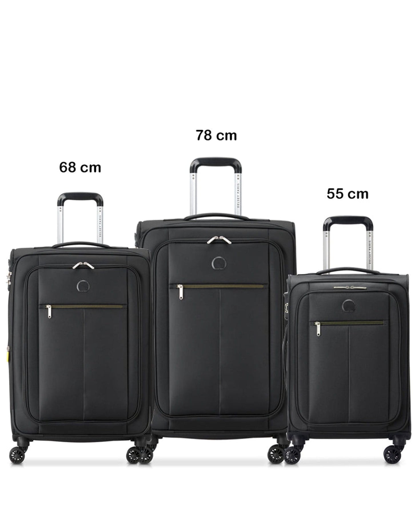 Delsey Paris Pin up Set of 3 Luggage + Free Agreable Backpack