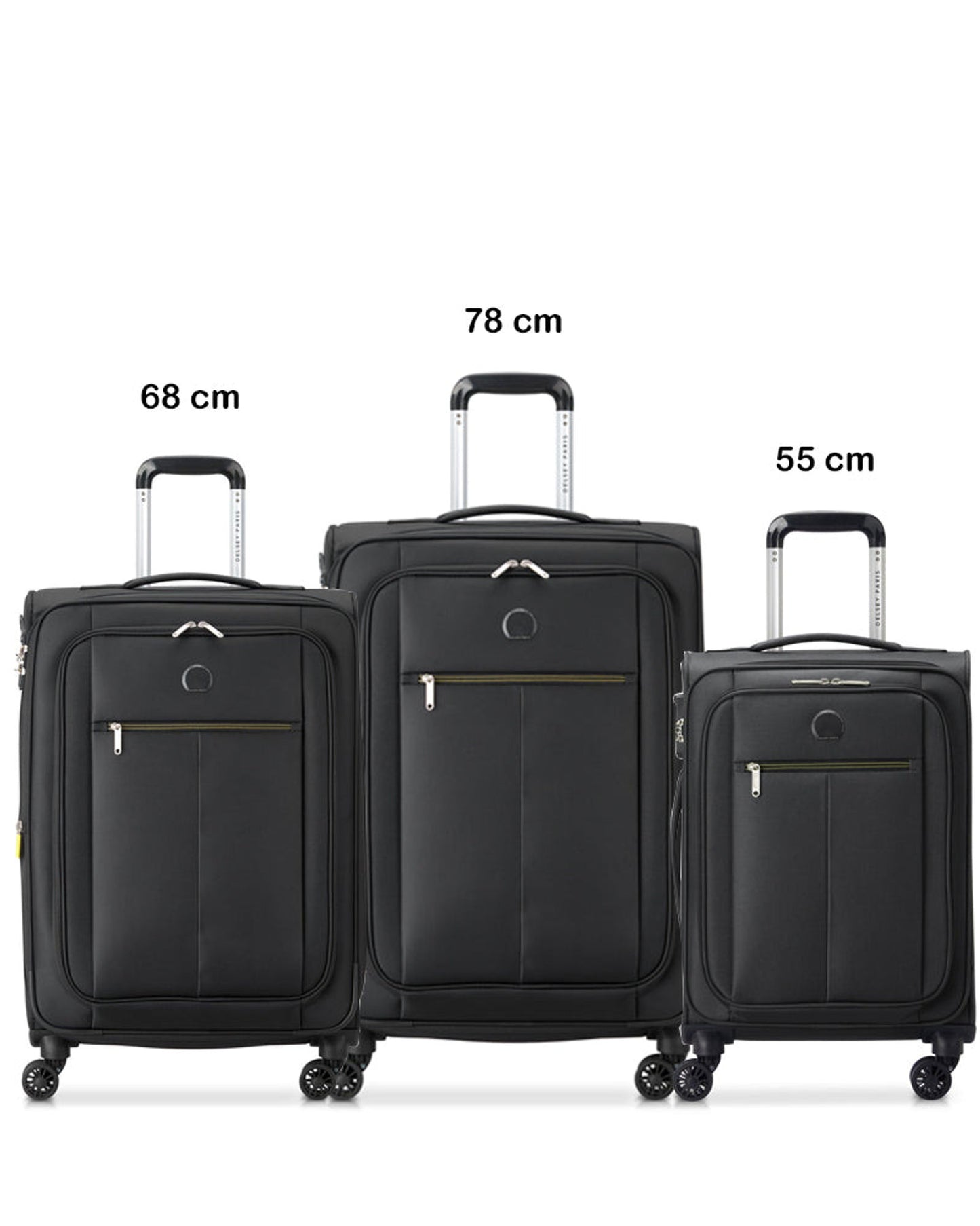 Delsey Paris Pin Up 6 3 Piece Luggage Trolley Set