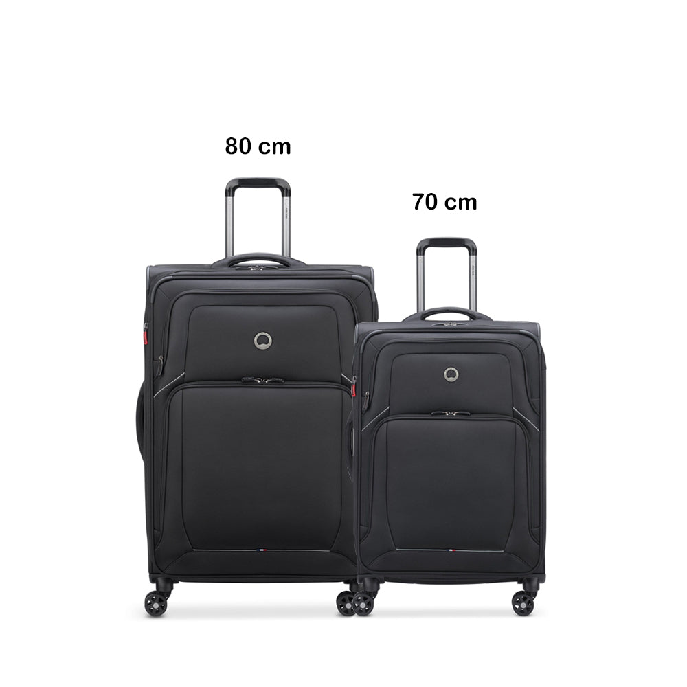 Delsey Paris Optimax Lite 2Piece Luggage Trolley Set  + Free  Agreable Backpack