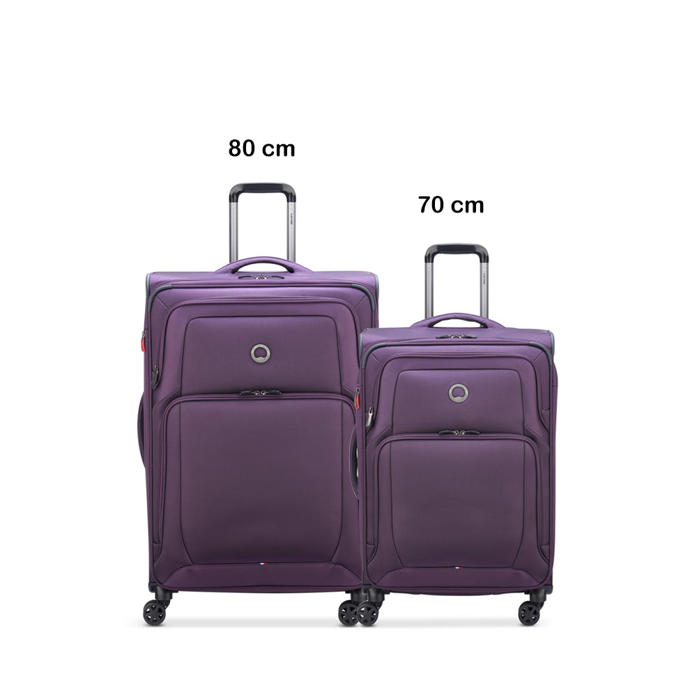 Delsey Paris Optimax Lite 2Piece Luggage Trolley Set  + Free  Agreable Backpack