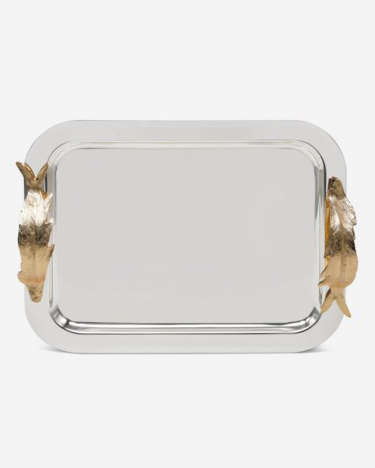 Pantazelos Gold-Plated Handle Tray 43×33cm