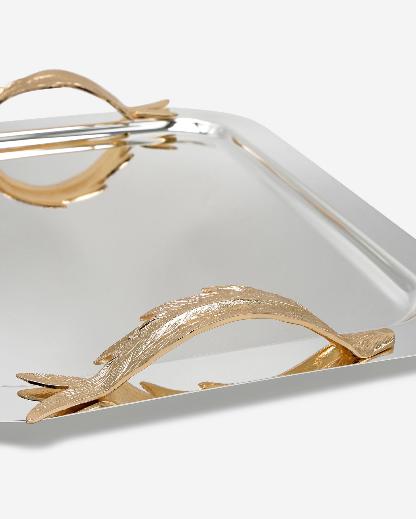Pantazelos Gold-Plated Handle Tray 43×33cm