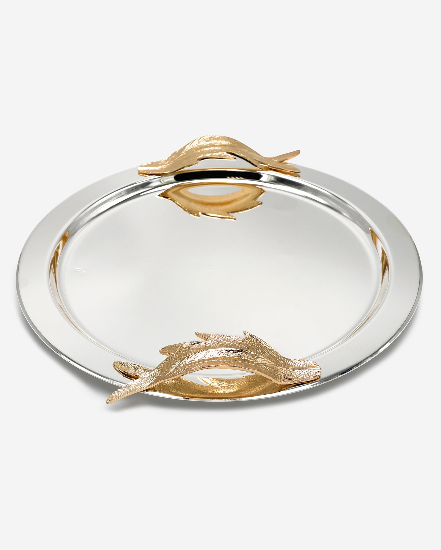 Pantazelos Gold-Plated Handle Tray 38cm