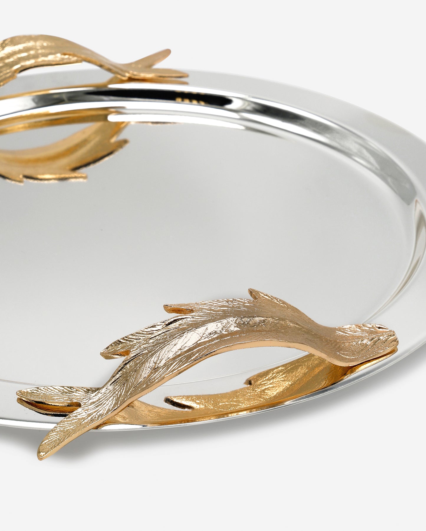 Pantazelos Gold-Plated Handle Tray 38cm