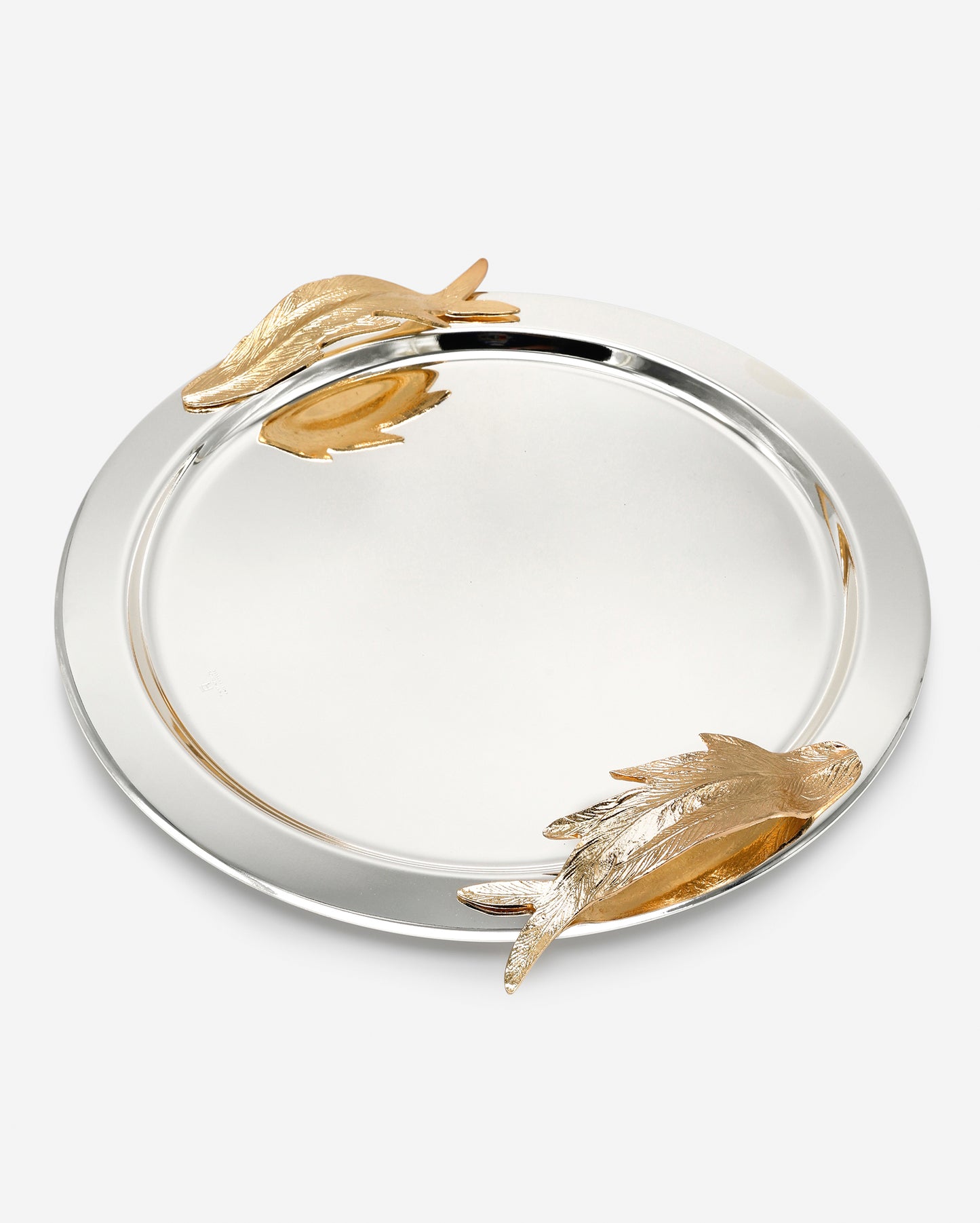 Pantazelos Gold-Plated Handle Tray 38cm