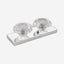 Winko Tealight Holder  2-Lite With 2pcs Glass Diamond