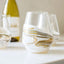 Lynn & Liana Resin Accented Entertaining Glasses Gold - Set Of 4