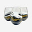 Lynn & Liana Resin Accented Entertaining Glasses Navy Blue - Set Of 4