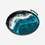 Lynn & Liana Resin Accented Black Metal Round Tray