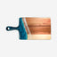 Lynn & Liana Medium Resin Accented Acacia Wood Board - Blue