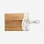 Lynn & Liana Extra Large Resin Accented Acacia Wood Board White