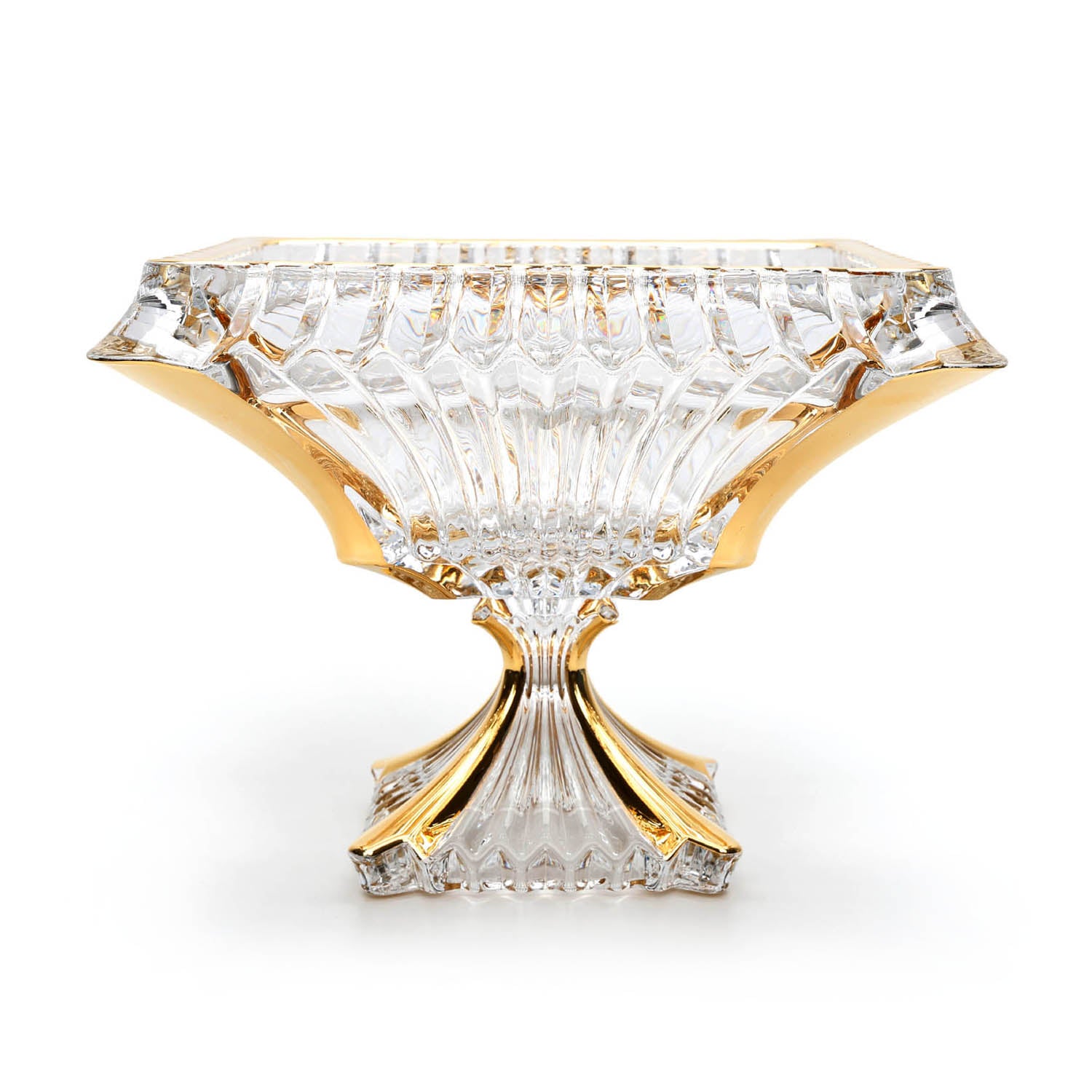 Bohemia Prague FTD Bowl 280 with Gold Non Lead Crystal