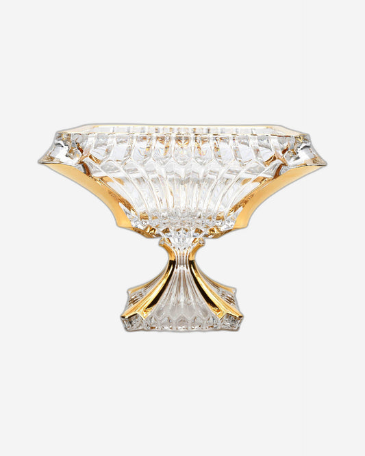 Bohemia Prague FTD Bowl 280 with Gold Non Lead Crystal