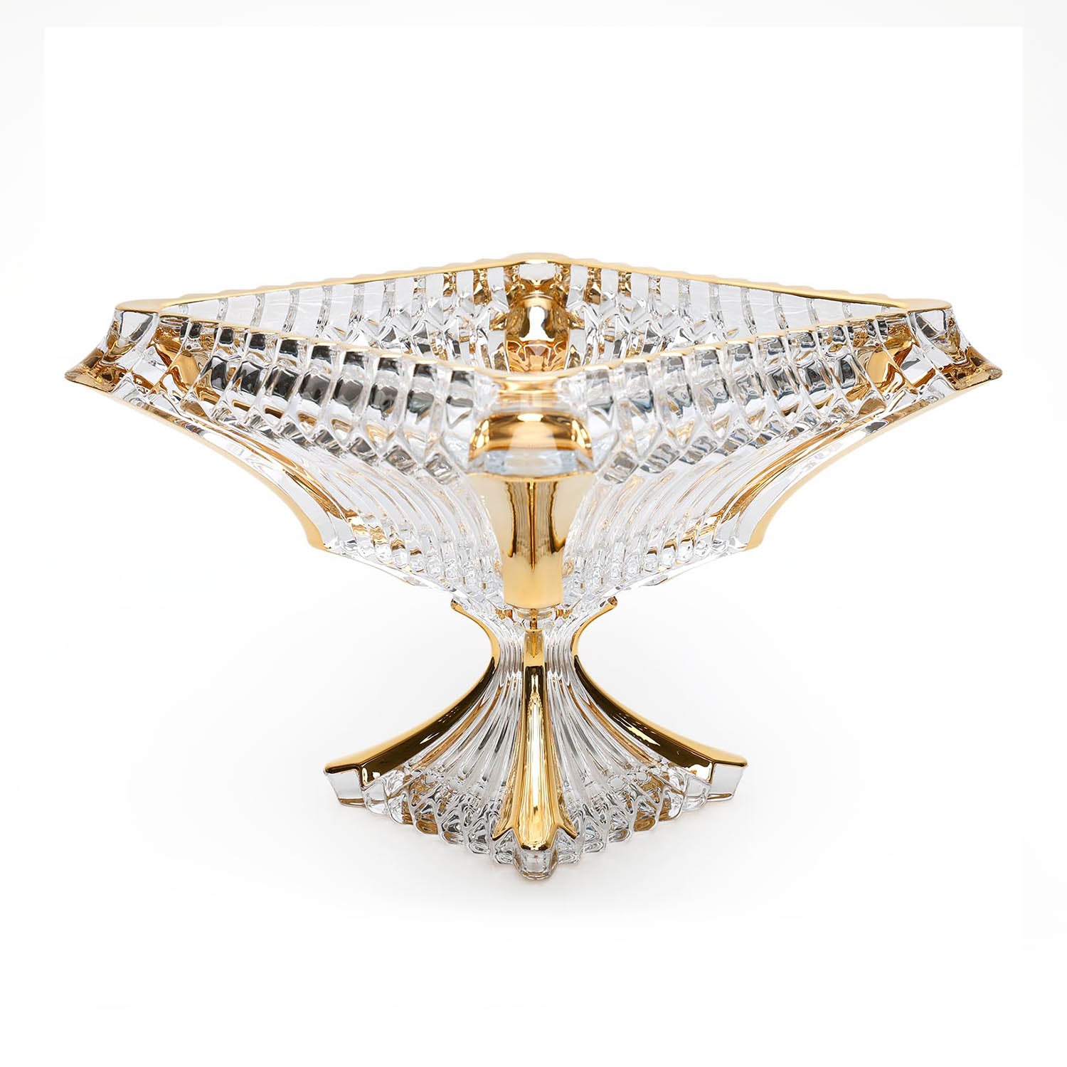 Bohemia Prague FTD Bowl 280 with Gold Non Lead Crystal