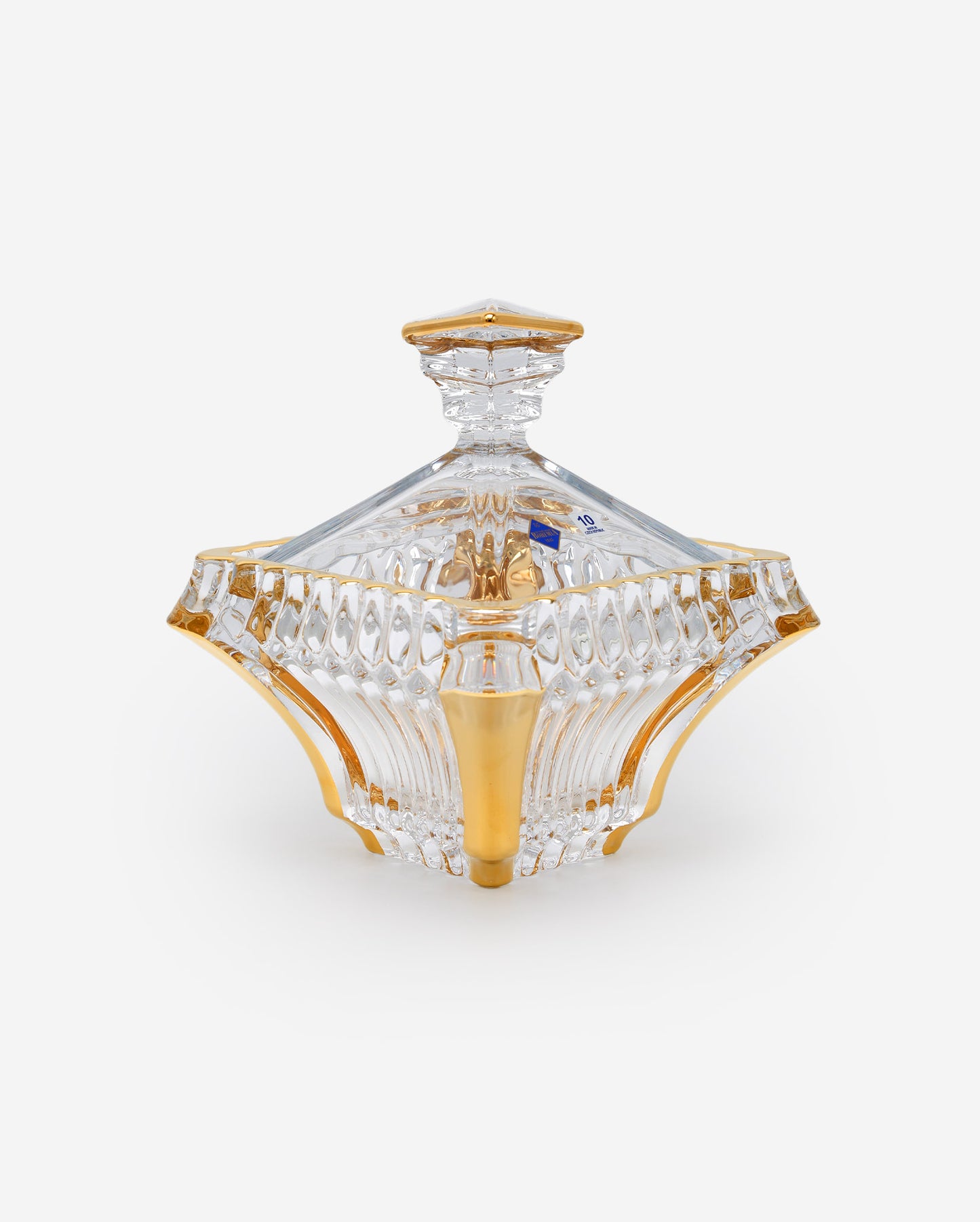 Che Crystal Bohemia Prague Big Box 193 With Gold Non Lead Crystal