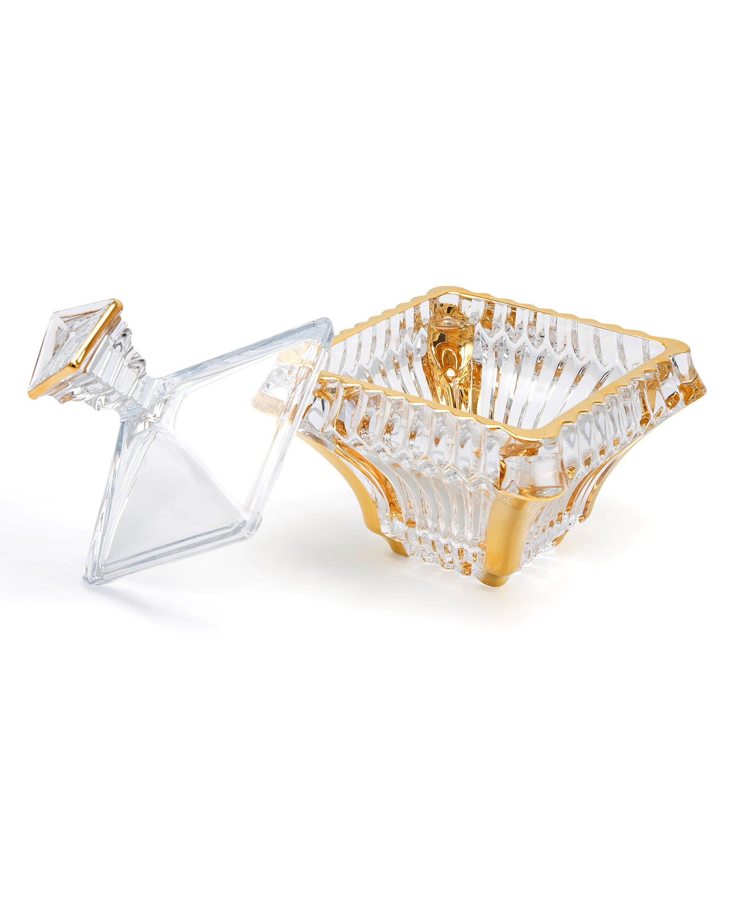 Che Crystal Bohemia Prague Big Box 193 With Gold Non Lead Crystal