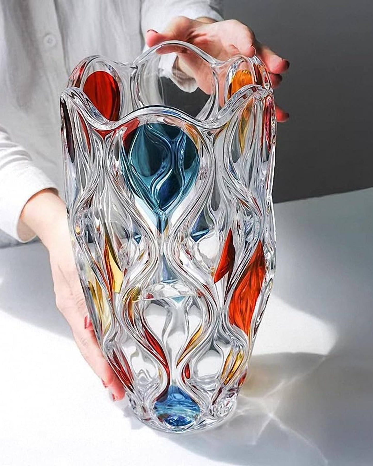 Bohemia Ocean Vase With Lister Non Lead Crystal