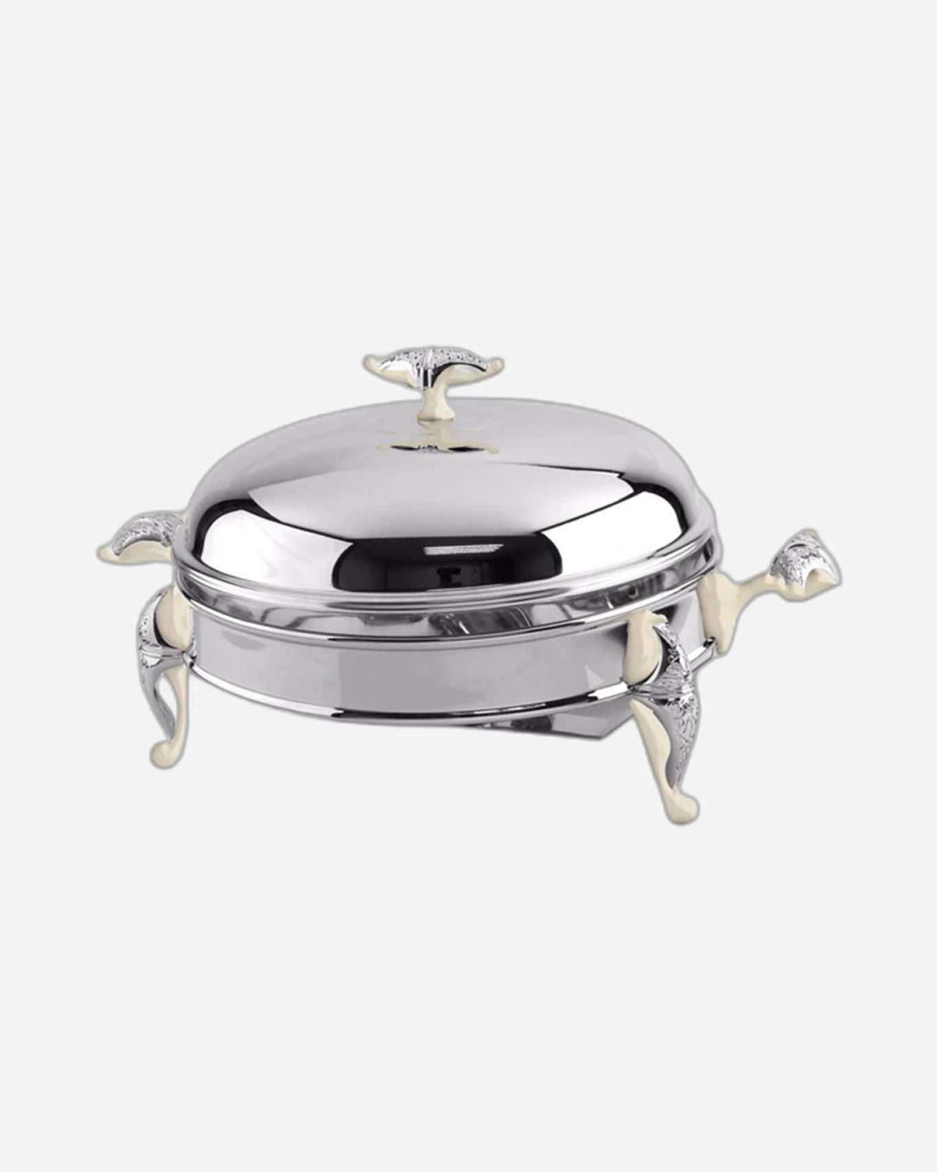Regent MALAIKA SS 2.5 LT. ROUND WARMER PEARL & CHROME ACCENTS