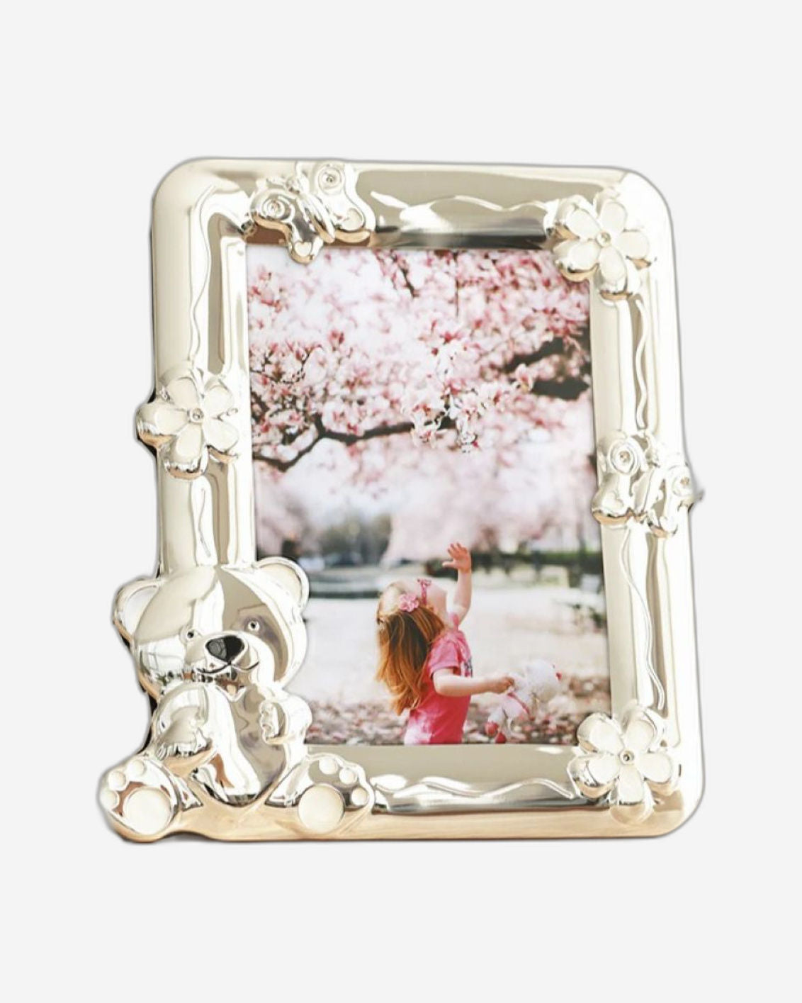 Winko Girl Bear Photo Frame 13X18Cm  White & Pink Epoxy -F-362-5030K