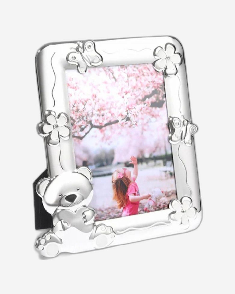Winko Girl Bear Photo Frame 13X18Cm  White & Pink Epoxy -F-362-5030K