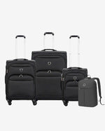 Delsey Paris Sky Max 3Piece Luggage Trolley Set  + Free  Agreable Backpack