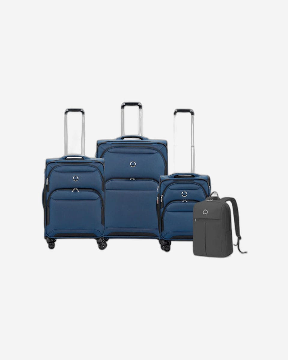 Delsey Paris Sky Max 2.0 Set of 3 Luggage + Free Agreable Backpack