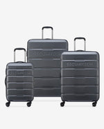 Delsey Paris Securitech Citadel Set of 3 Luggage + Free Agreable Backpack