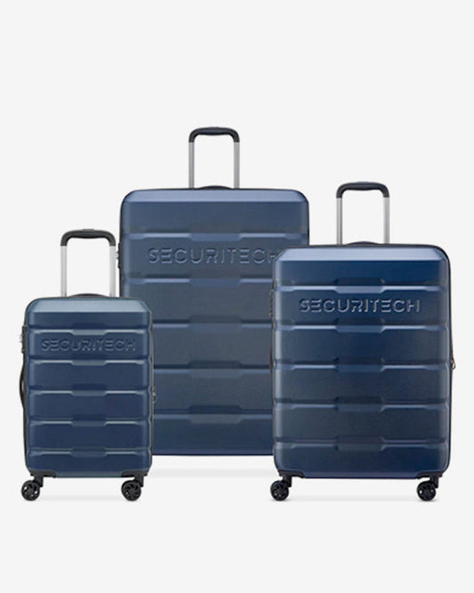 Delsey Paris Securitech Citadel Set of 3 Luggage + Free Agreable Backpack
