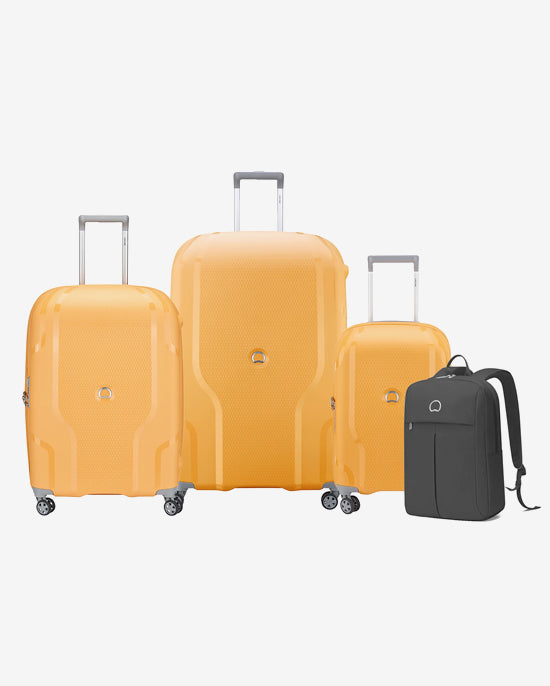 Delsey Paris Clavel 3 Piece Luggage Set +  Free  Agreable Backpack