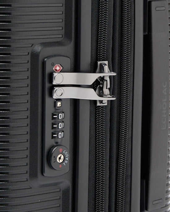 Echolac Forza Hardcase 4 Double Wheel Expandable Set Of 3 Trolley