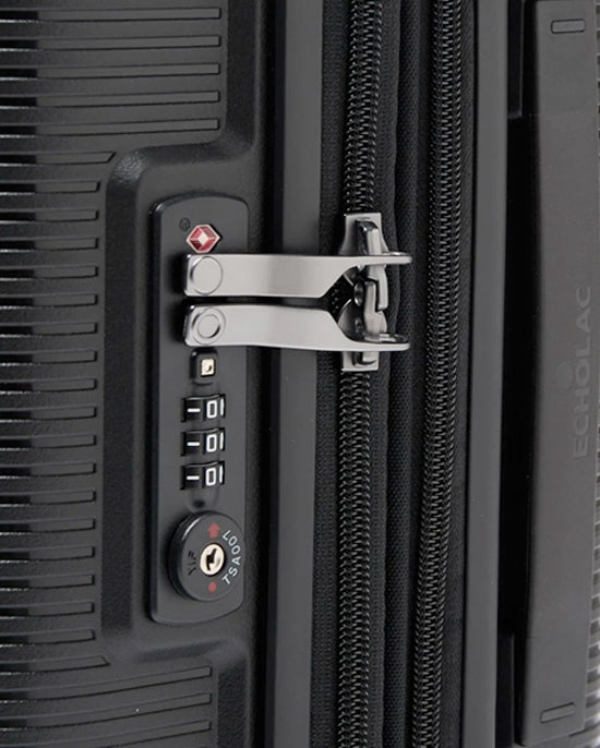 Echolac Forza Hardcase 4 Double Wheel Expandable Set Of 3 Trolley