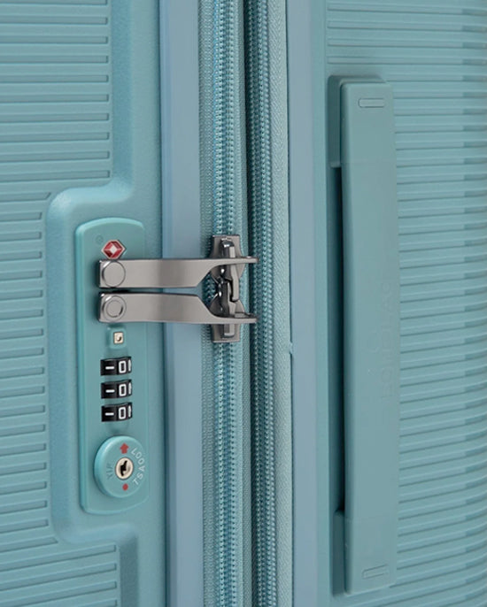 Echolac Forza Hardcase 4 Double Wheel Expandable Set Of 3 Trolley