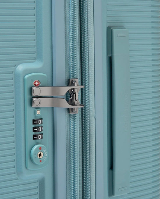 Echolac Forza Hardcase 4 Double Wheel Expandable Set Of 3 Trolley