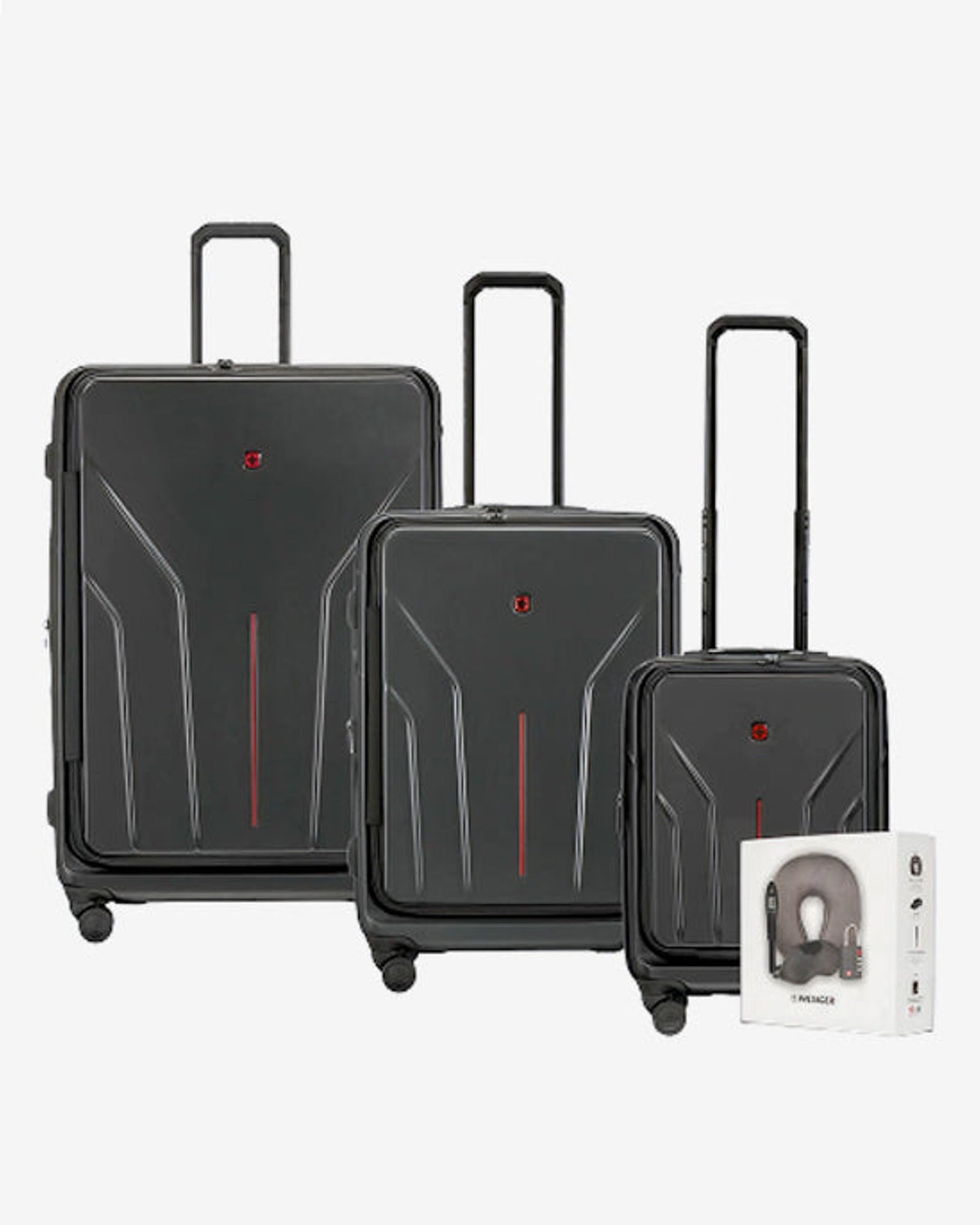 Wenger Apmlix Set of 3 Trolley 54+68+82cm + Free Travel Acessories