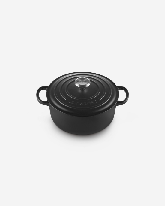 Round French Oven 20cm Satin Black