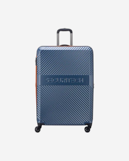 Delsey Paris Securitech Patrol 4 Expandable Luggage Double Wheel Trolley Set