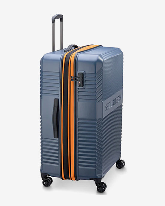 Delsey Paris Securitech Patrol 4 Expandable Luggage Double Wheel Trolley Set