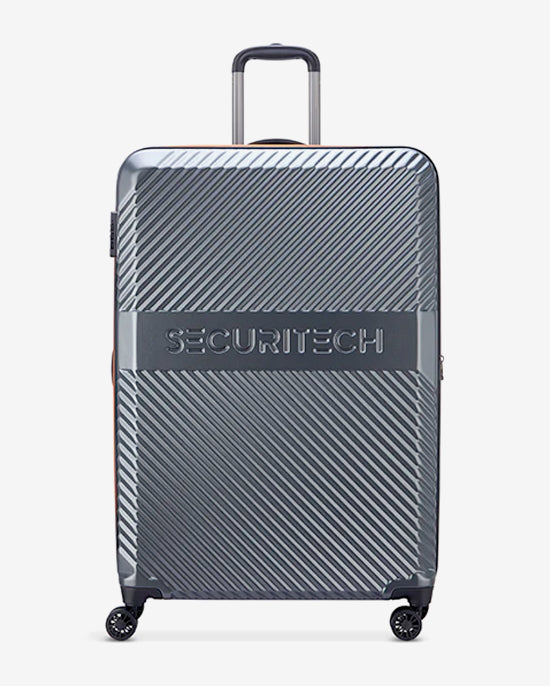 Delsey Paris Securitech Patrol 4 Expandable Luggage Double Wheel Trolley Set