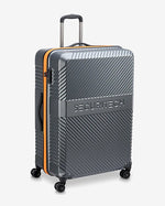 Delsey Paris Securitech Patrol 4 Expandable Luggage Double Wheel Trolley Set