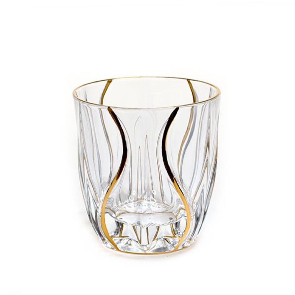 Bohemia Ocean DOF Non Lead With Gold - Set of 6 Piece