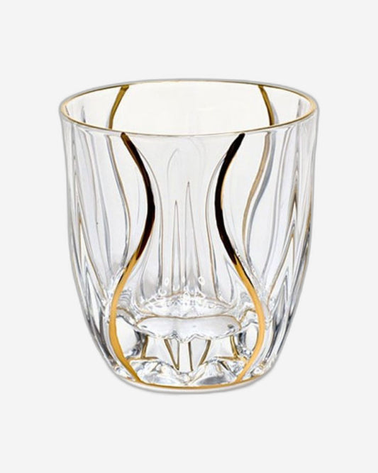 Bohemia Ocean DOF Non Lead With Gold - Set of 6 Piece