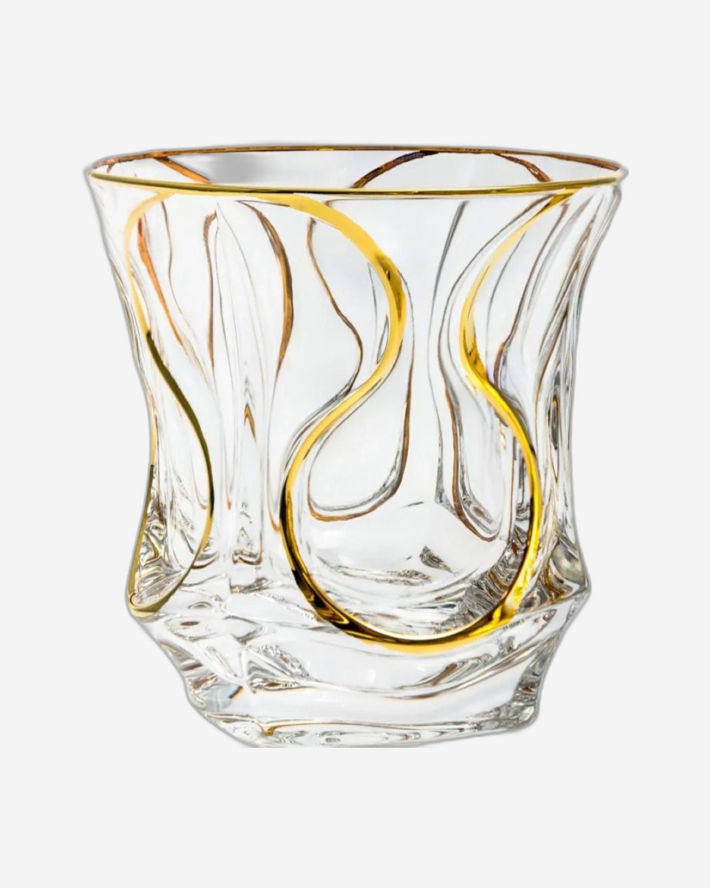 Bohemia Ocean DOF Type 2 With Gold - Set of 6 Piece