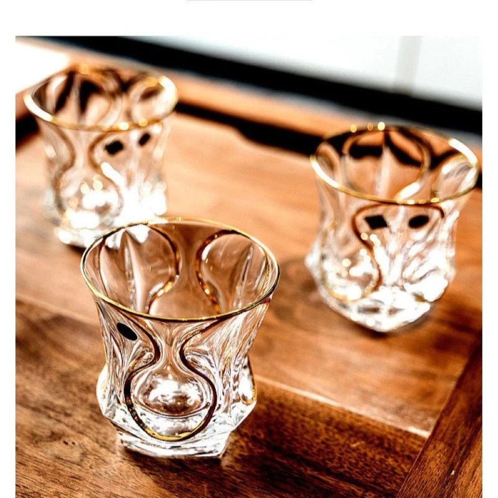 Bohemia Ocean DOF Type 2 With Gold - Set of 6 Piece