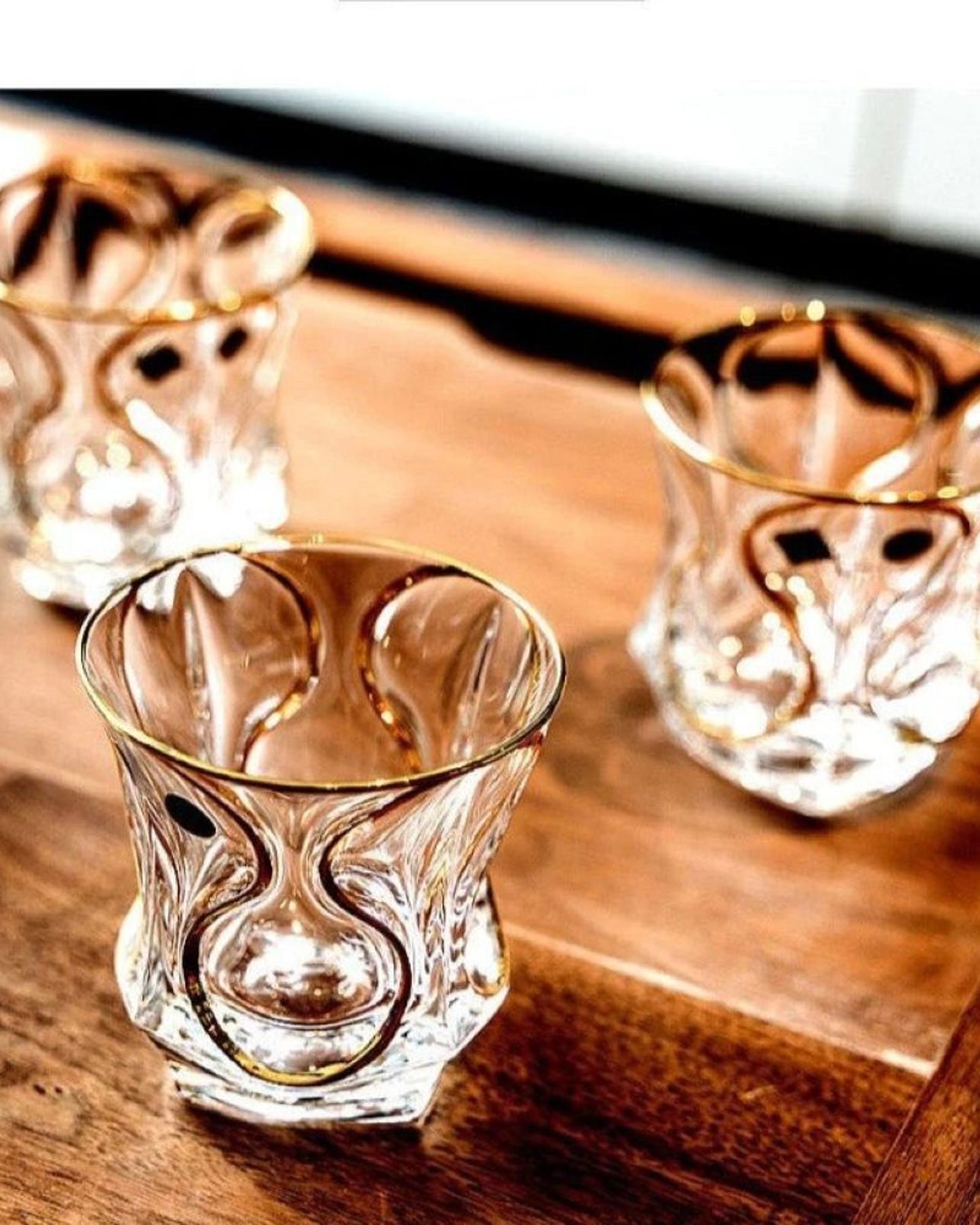 Bohemia Ocean DOF Type 2 With Gold - Set of 6 Piece